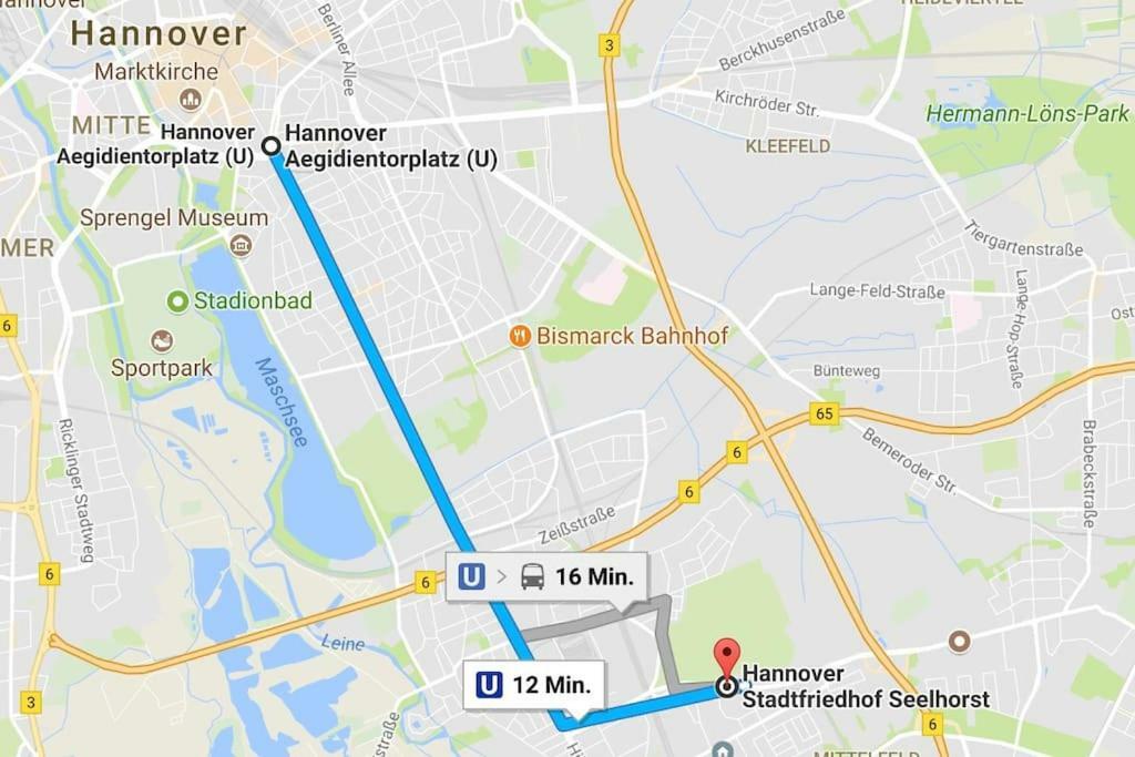 Privatzimmer An Der Messe Hannover Exteriér fotografie